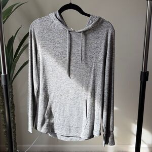 Ideology Heather Gray Lightweight Hooded Pullover